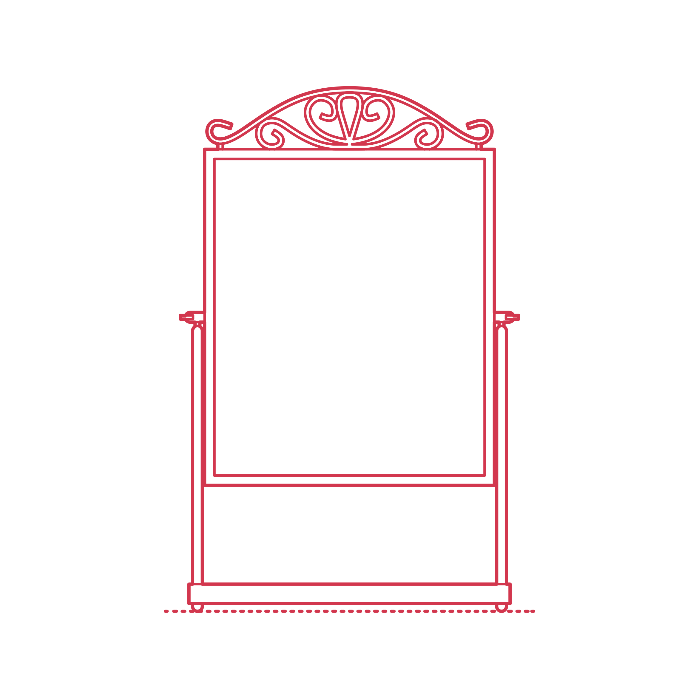 Objects Table Mirrors Ikea Karmsund Table Mirror Outline Icon Svg Set Free Vectors